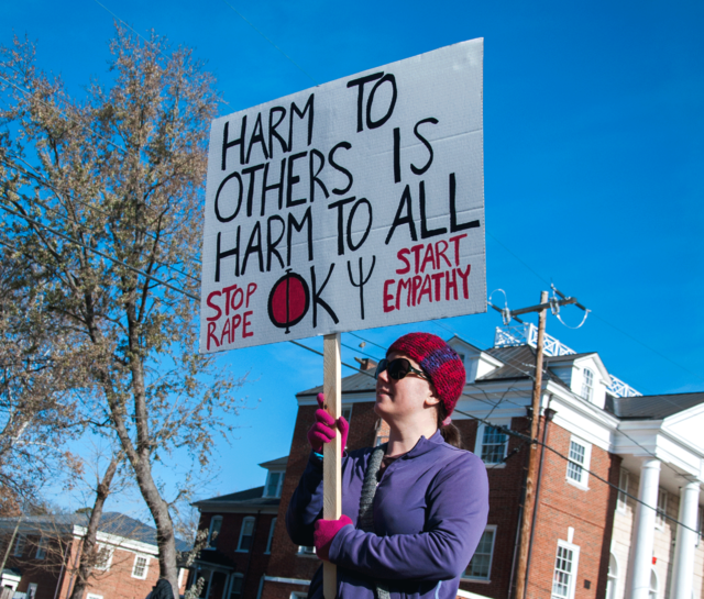 UVA rape protestor